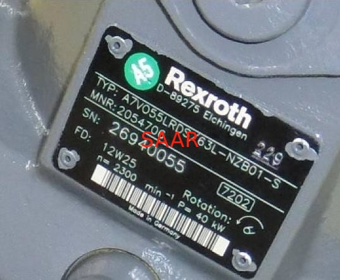 Pompa a portata variabile a pistone assiale di serie di R909610381 A7VO55EP/63L-NZB01 Rexroth A7VO55