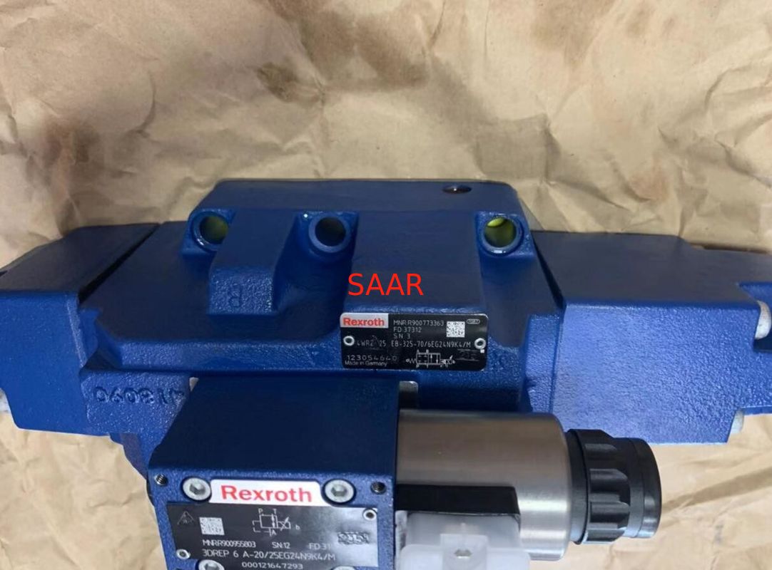 R900773363 4 WRZ 25 eb - 325 - 70/6 PER ESEMPIO. 24N9K4/M 4 WRZ 25 eb - 325 - 7 valvola direzionale di X/6 PER ESEMPIO. 24N9K4/M Proportional