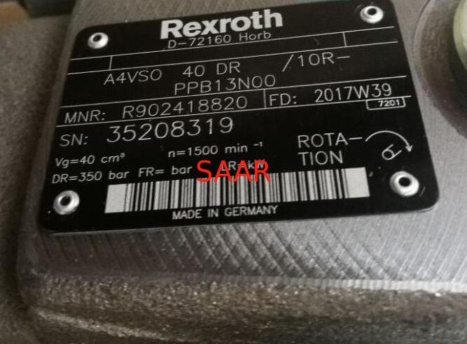 Pompa a portata variabile di R902418820 A4VSO40DR/10R-PPB13N00 Rexroth A4VSO40DR Type Axial Piston