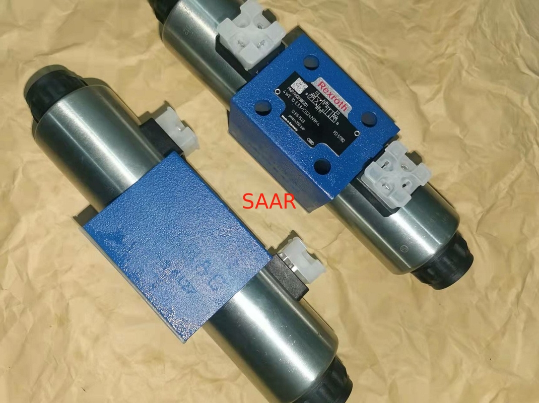 Valvole direzionali della bobina di R900588201 4WE10E3X/CG24N9K4 4WE10E33/CG24N9K4 Rexroth, funzionato diretto, con il solenoide reale