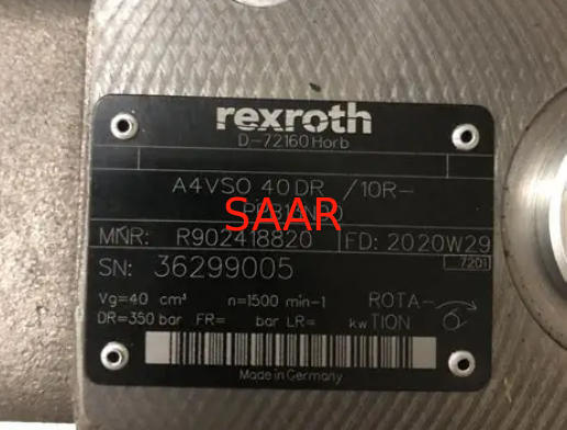 R902418820 A4VSO40DR/10R-PPB13N00 Rexroth Pompa a pistoni serie A4VSO40 Disponibile a magazzino