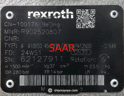 R902520807, AA10VS045DFR1/31R-VPA12N00-S1648 Rexroth Pompa a pistoni assiali a cilindrata variabile serie A10VSO